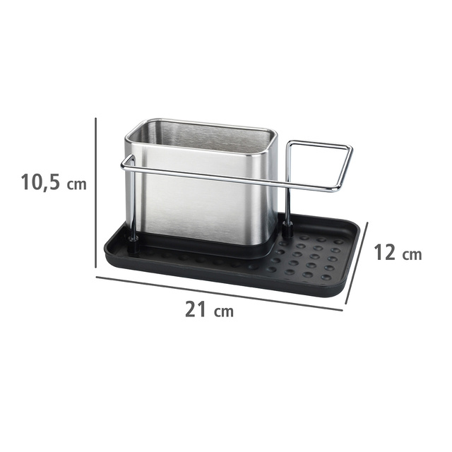 Organizator pentru accesorii de spălat vase ORIO, oțel inoxidabil, WENKO