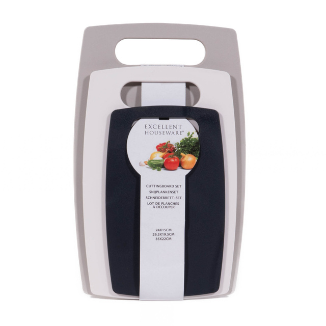 Tocatoare din plastic, set de 3 culori