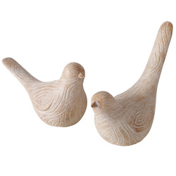 Figurine păsări din poliresin KARIMO, set 2 buc.