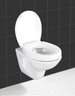 Capac de toaletă Secura Comfort WENKO cu închidere easy-close, scaun de toaletă confortabil Duroplast Easy-Close