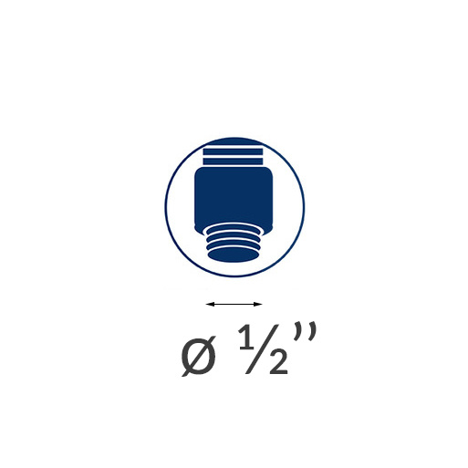 Furtun de duș 200 cm, Inox, Wenko