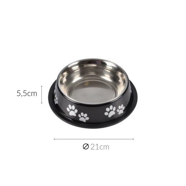 Bol pentru câini, oțel inoxidabil, Ø 21 cm