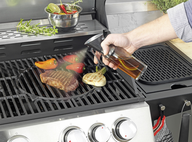 Sticla pentru ulei si ocet, cu spray