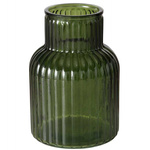 Vaza din sticla
Relea, sticla
canelata, 20 cm,
verde inchis