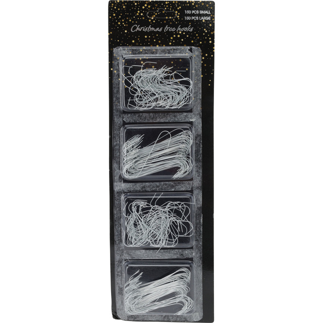 Carlige pentru agatat decoratiuni de Craciun, 300 bucati