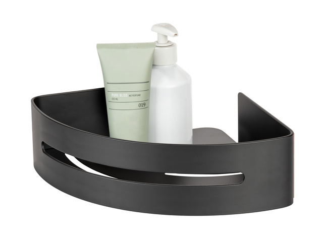 Raft de baie coltar din aluminiu BIVIO, montaj fara gaurire