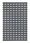 Covoras baie anti-alunecare, Wenko, 63x40cm, Plastic, Gri inchis