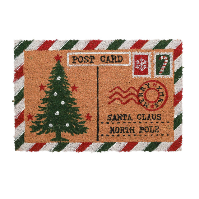 Covoare din fibră de nucă de cocos 59x39 cm, scrisoare către Moș Crăciun, model 2