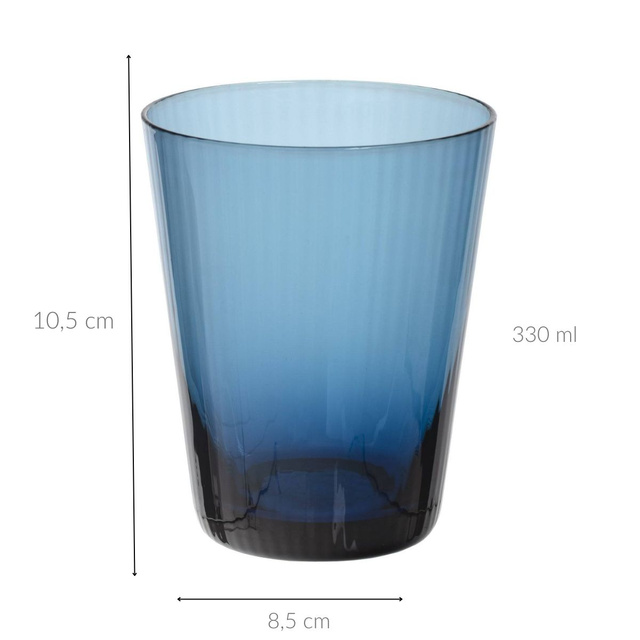 Pahar de băutură MARC, 330 ml, albastru