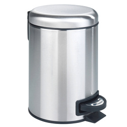 Cos de gunoi LEMAN, argintiu, 3 L, Wenko