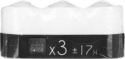 Lumanare cilindru, 3 bucati, Ø 5 x 7,5 cm