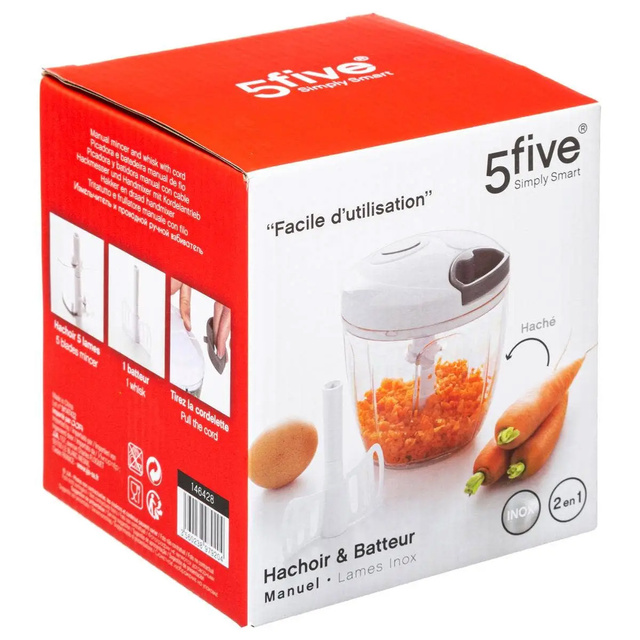 Tocător de legume manual, 14x13 cm , Five