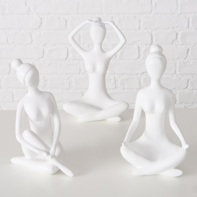 Figurina Yoga,
29 cm, alb