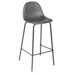 Scaun de bar Vladi, Vintage, 95 cm, Negru