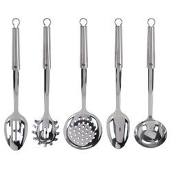 Accesorii de bucatarie cu suport, inox, 6 bucati