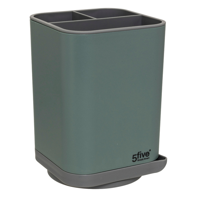 Suport pentru ustensile + scurgător Neo verde