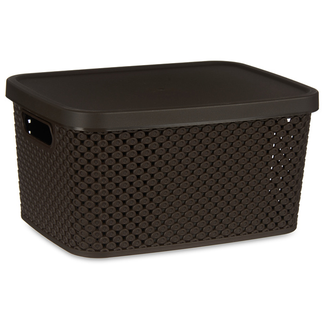 Cos din plastic cu capac, organizator, 3,5 l