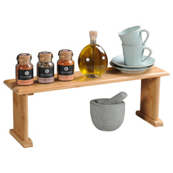 Raft pentru blat de bucătărie din bambus, 58 x 15 cm, Kesper