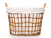Coș de rufe țesut cu mânere, 42,5 x 55,6 x 40 cm