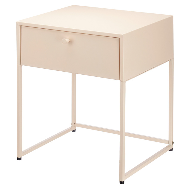 Masuta metalica cu sertar, 35 x 42 x 50 cm