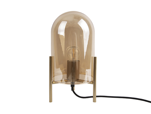 Lampă de birou cu abajur din sticlă BELL, Ø 16 cm