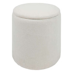 Taburet Kaydi Bouclé alb