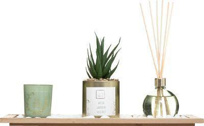 Set de parfumuri SECRET GARDEN, lumânare și difuzor cu bețisoare