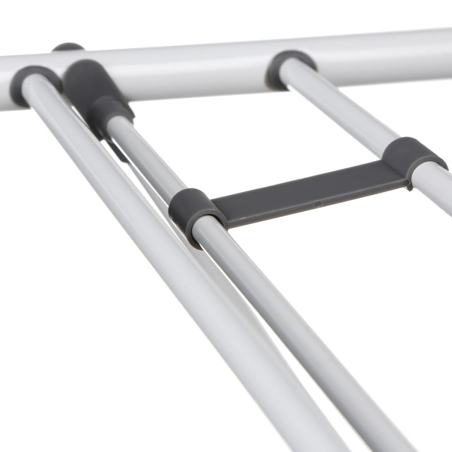 Uscător de rufe pliabil, cu bară specială pentru uscarea cămășilor