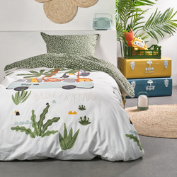 Lenjerie de pat pentru copii MAGIC JUNGLE, 100% bumbac, 140 x 200 cm