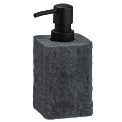 Dispenser săpun lichid VILLATA, Negru, 300 ml, WENKO