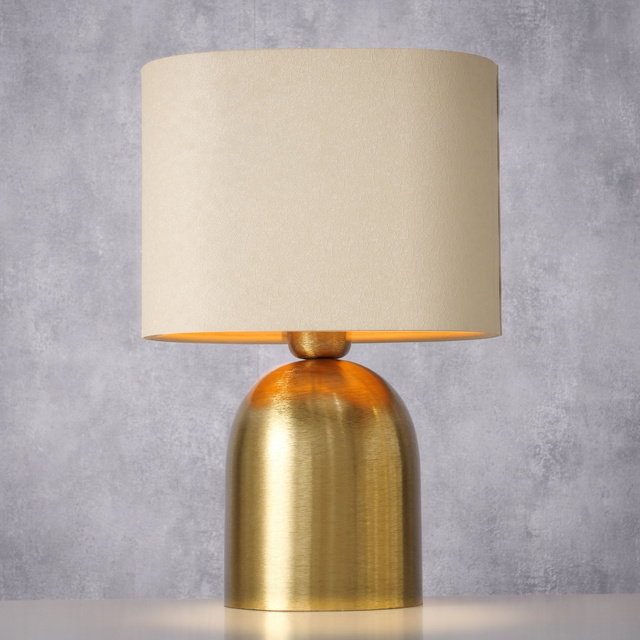 Lampa de masa MARIA cu baza aurie, 35 cm