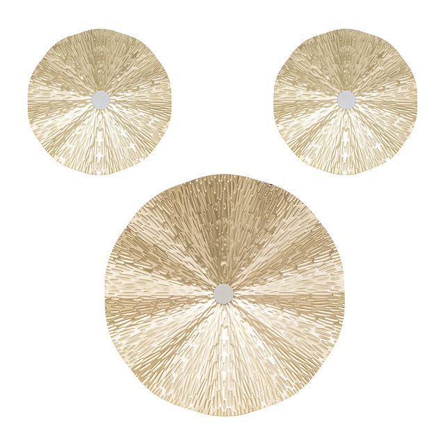 Decorațiune de perete MET Leslie aurie x3