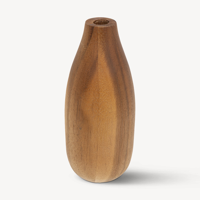 Vaza decorativa din lemn de salcam SOLIFLORE