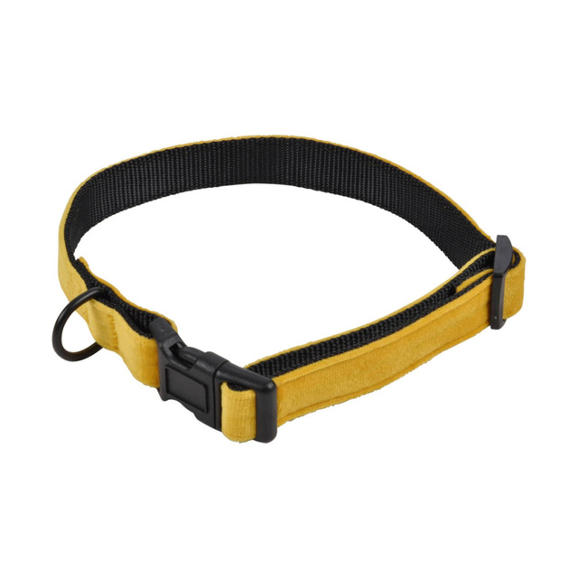 Zgarda pentru caini COSY, lungime reglabila 35-55 cm, galbena