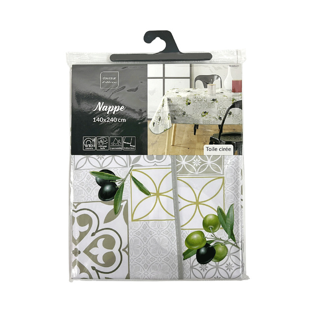 Fata de masa cu model spaniol ANDALOUSIE, 140 x 240 cm, plastic