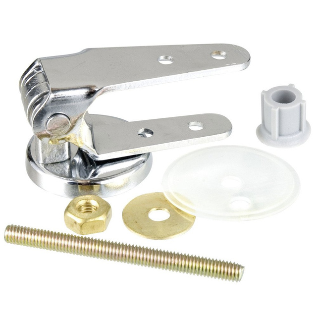 Kit de instalare capac toaleta, balamale, otel cromat, 12 elemente, WENKO