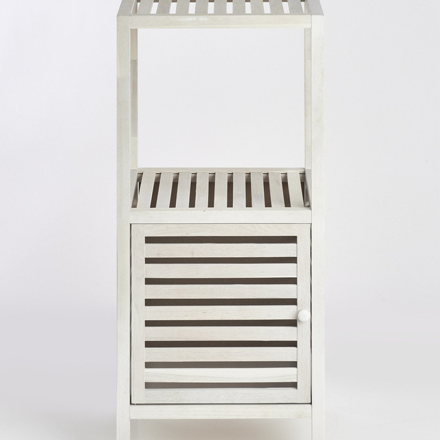 Raft baie din lemn cu dulap, 2 niveluri, ZELLER