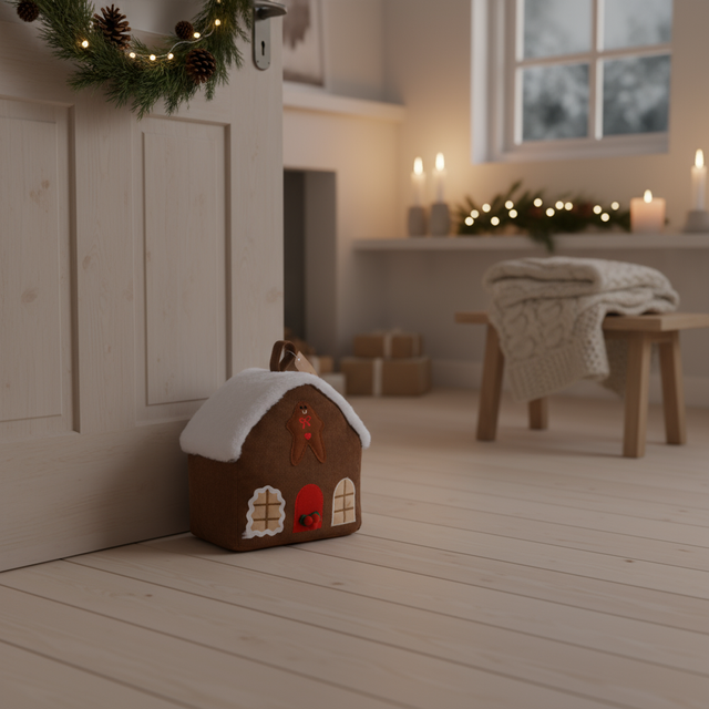 Opritor pentru ușă, casa Moșului Nicolae, bronz.