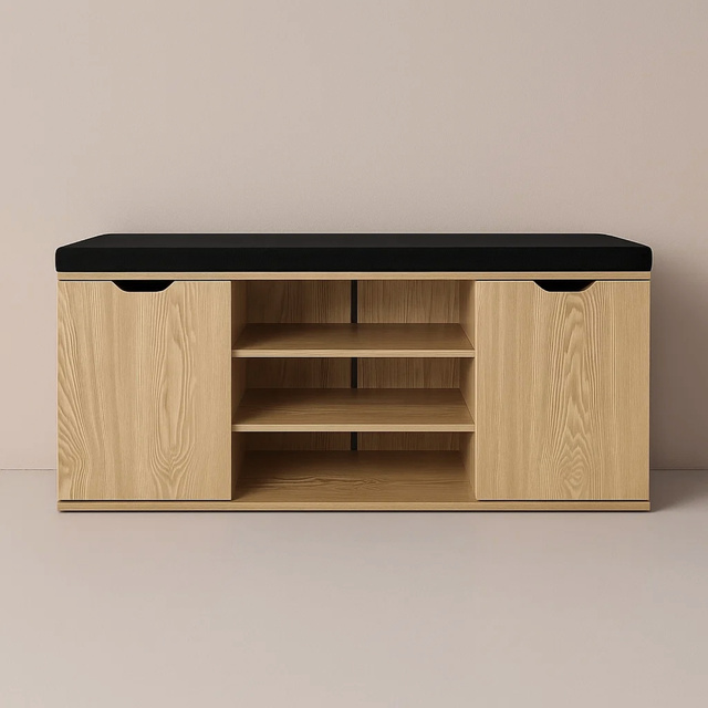 Dulap pentru pantofi cu loc de șezut PORTA, 103 x 30 x 46 cm