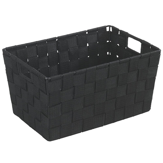 Coș ADRIA BLACK - recipient de depozitare, dimensiune S, WENKO, negru