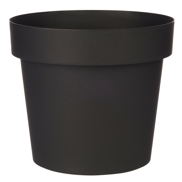 Ghiveci cu auto-udare, plastic, antracit