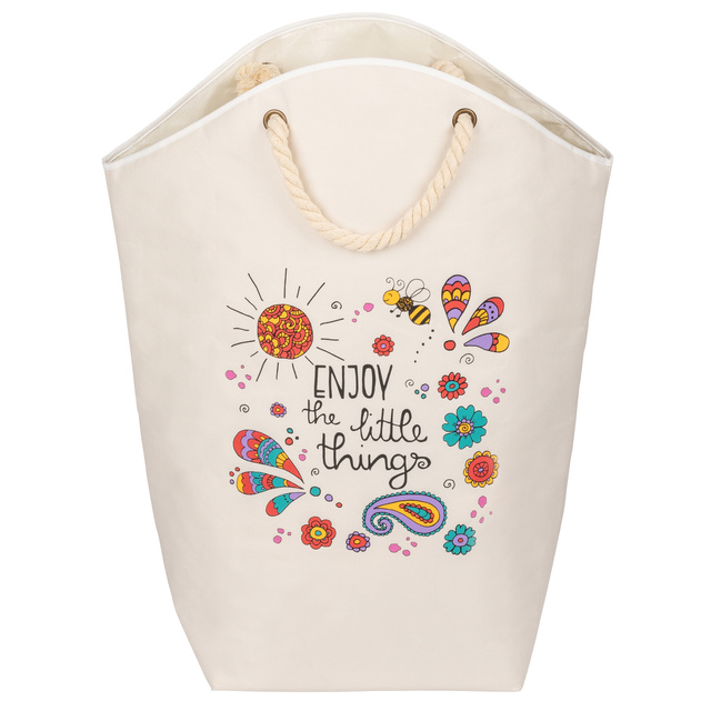 Cos mic pentru rufe cu manere din franghie, 58 l, WENKO