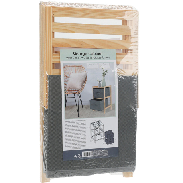 Dulap cu 2 sertare textile