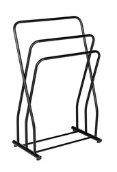 Suport pentru prosoape cu 3 bare, otel, negru, GRANELLI, WENKO
