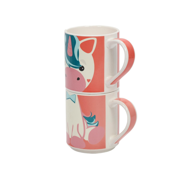 Set cadou: 2 căni din porțelan pentru copii, 2 x 265 ml