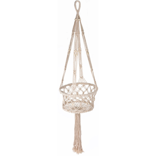 Ghiveci de flori suspendat de macrame, 45 cm