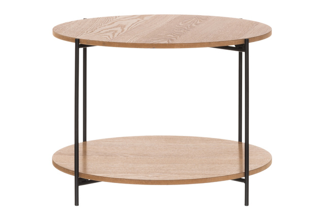 Masuta de cafea cu doua niveluri din MDF, Ø 55 cm