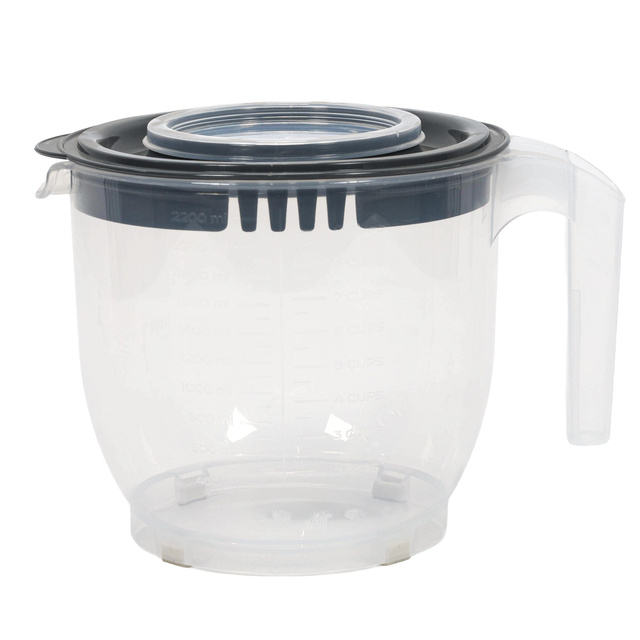 Vas de amestecare cu maner si capac, 2,2 l