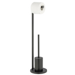 Suport pentru peria de toaleta FERLA cu suport pentru hartie, 2 în 1