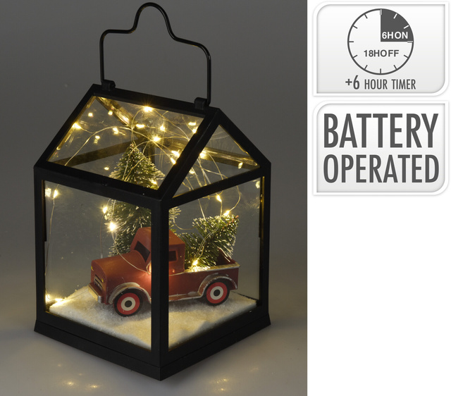 Lanterna cu scenă de sărbătoare, 21 cm